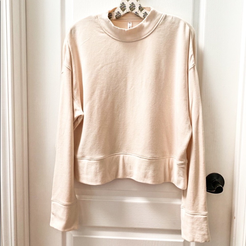 Fabletics Cream Lune Long Sleeve Pullover Sizes XS and L - Picture 4 of 5